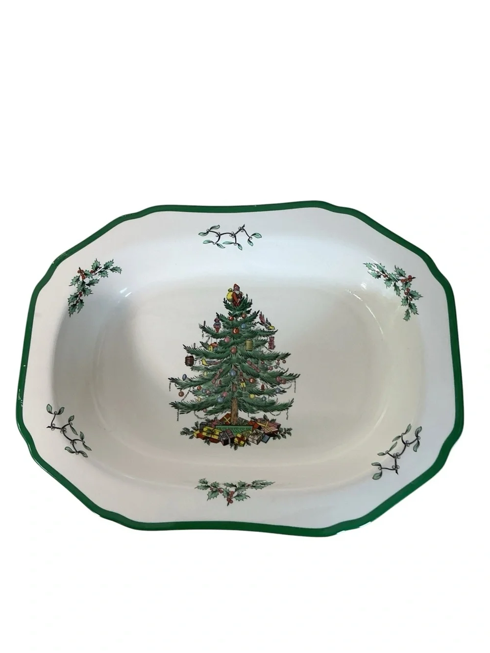 Spode Christmas Tree Serve Dish 11 x 8.5 S3324 R